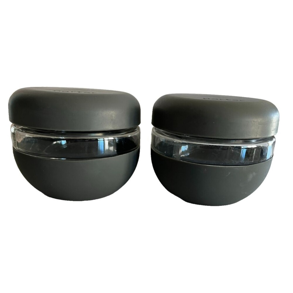 W&P Porter Seal Tight Bowl Set of 2 Charcoal 16oz Glass Leakproof